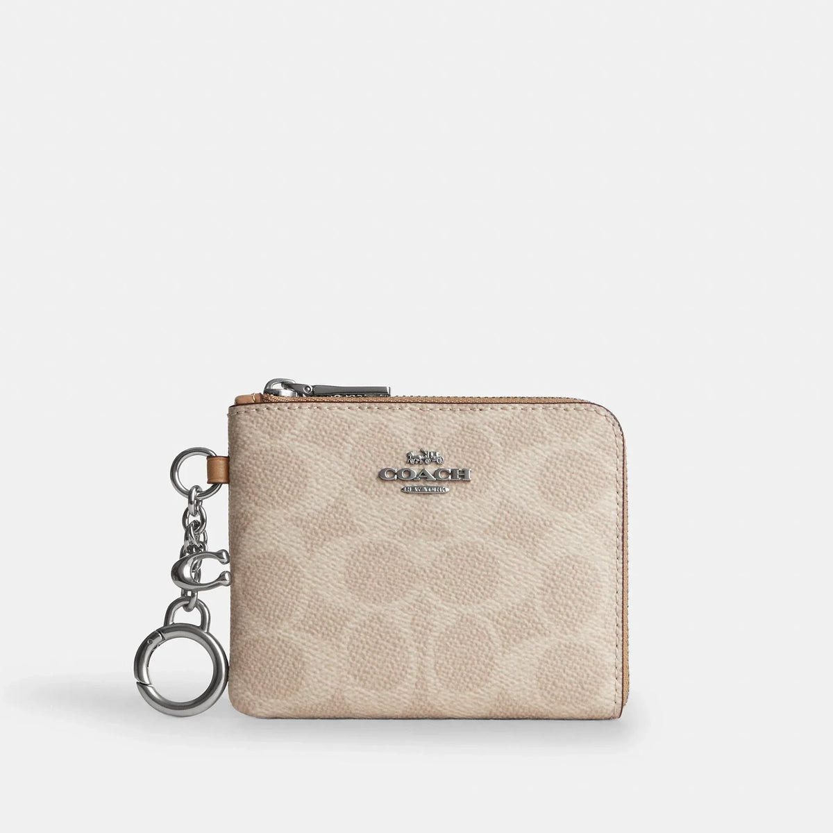 Coach Outlet Small Corner Zip Wallet In Signature Canvas